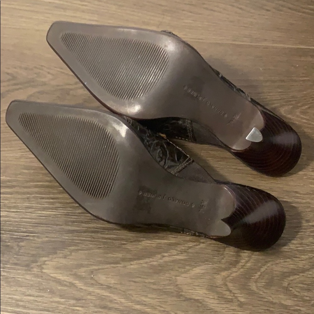 🎄🎁 Stunning Croc, Cheetah Heeled, Buckled Mules - Picture 5 of 7
